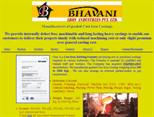 Tablet Screenshot of bhavaniiron.com